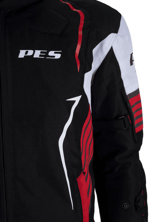 Grand 4 Bărbătesc Geacă de motocicletă Cordura 4 Sezoane Waterproof Black/Red