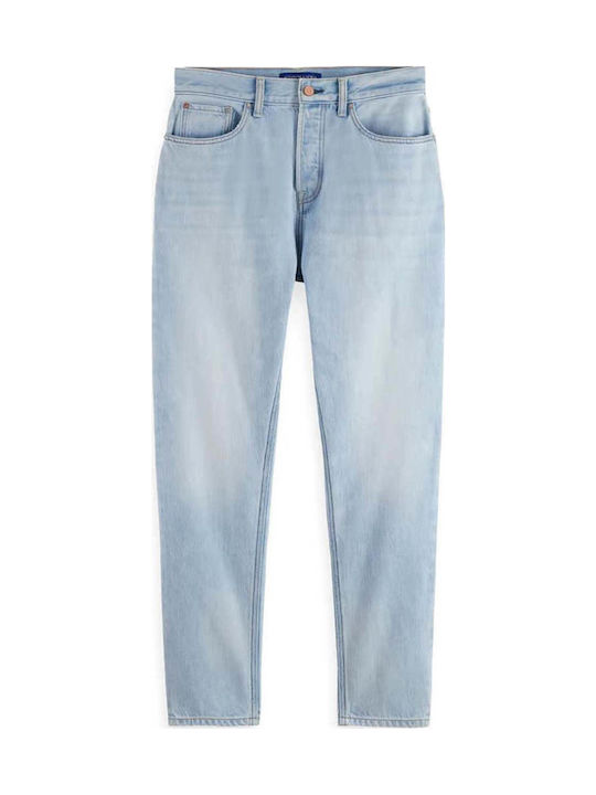 Dean Men's Jeans Pants with Loose Tapered Fit Blue