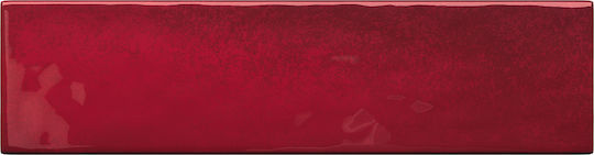 Tubadzin Плочка За под На закрито Сияен 29.8x7.8см Red