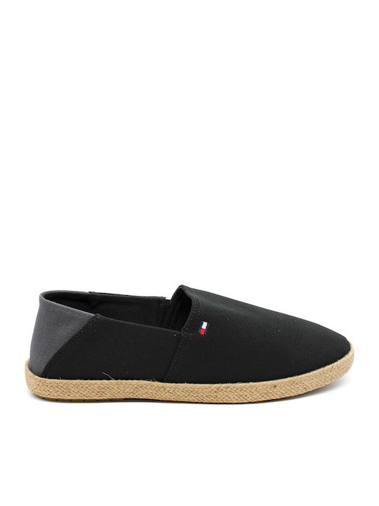 Stoff Herren Espadrilles in Schwarz Farbe