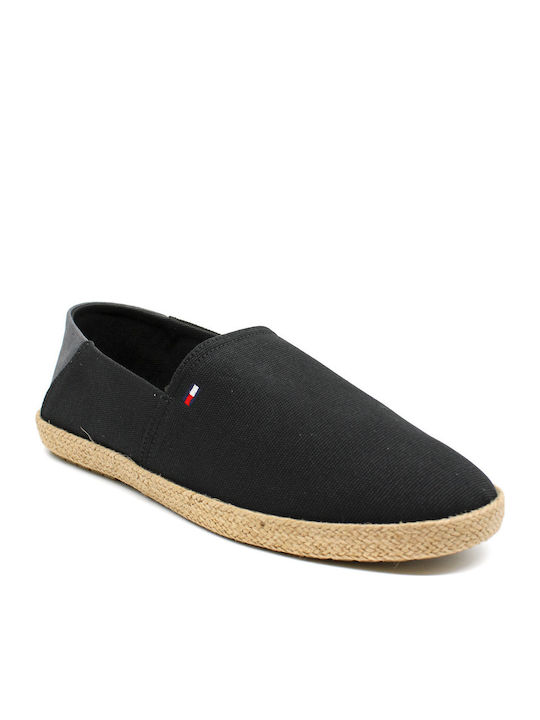 Stoff Herren Espadrilles in Schwarz Farbe