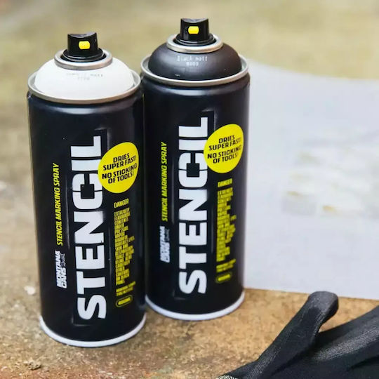 Montana Cans Σπρέι Βαφής Υψηλής Θερμοκρασίας με Ματ Εφέ Μαύρο 9000 - Black 400ml