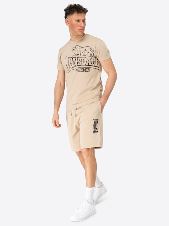 Fringford Men's Athletic Shorts Sand/black