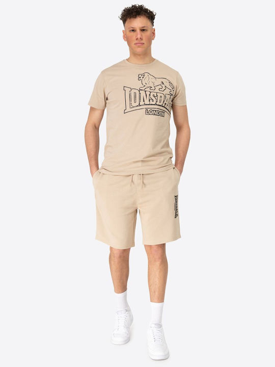 Fringford Men's Athletic Shorts Sand/black
