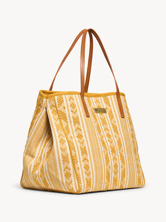 Leather Women's Bag Tote Handbag Yellow