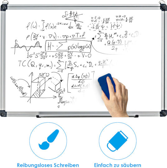 Costway Magnetic Hanging Dry Erase Board 60x40cm