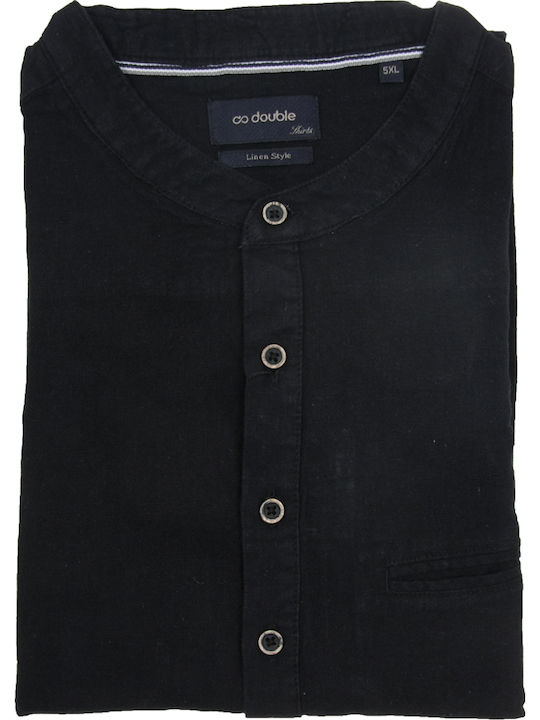 Double Leinen Hemd Black Double Leinen Hemd Black