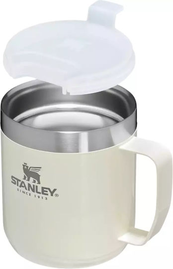Stanley Classic Legendary Camp Mug Thermos Stainless Steel BPA Free 350ml Cream Gloss