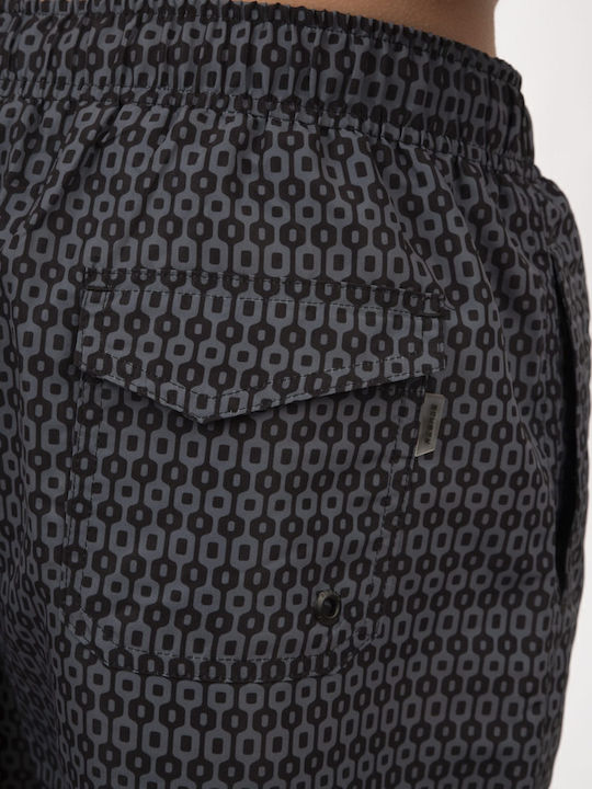 Men's Swimwear Shorts Anthracite with Patterns