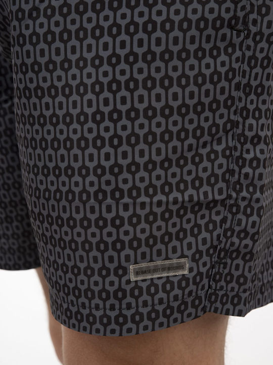 Men's Swimwear Shorts Anthracite with Patterns