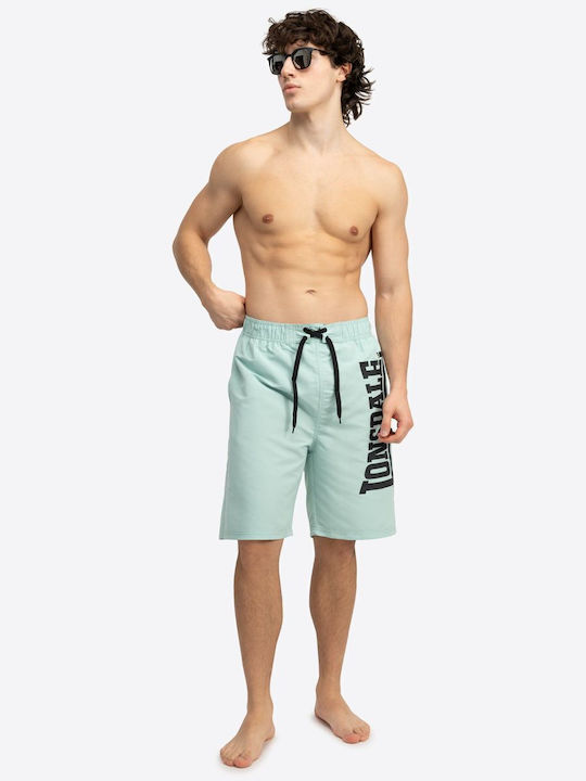 Radmoor Men's Swimwear Shorts Aqua/Black with Prints