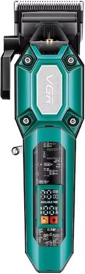 VGR Set Rechargeable Hair Clipper Green V-600
