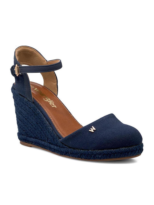 Brava Women's Fabric Platform Espadrilles Blue