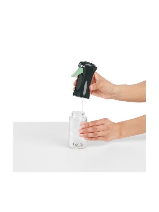 Lekue Cutie de ulei Seturi de dozatoare pentru ulei și oțet Sticlă 150ml Gri