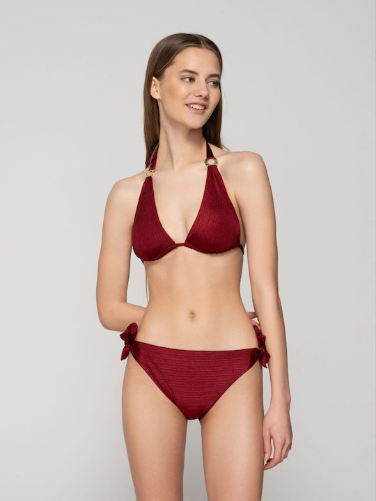 Bikini Inferioare Slip Burgundy