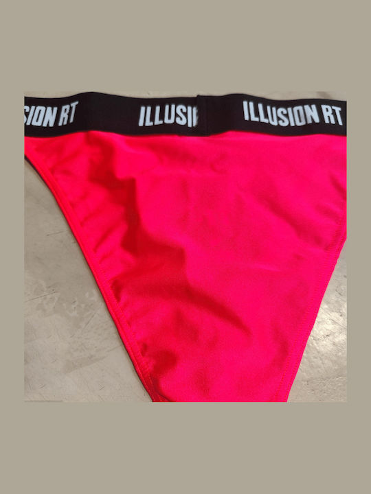 Bikini Inferioare Slip Roz Neon