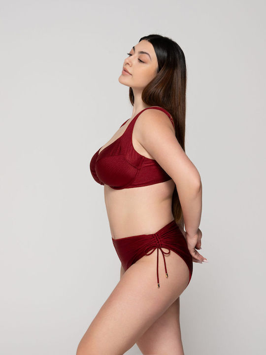 Bikini Inferioare Slip Burgundy