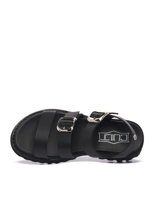 Leather Sandals Black