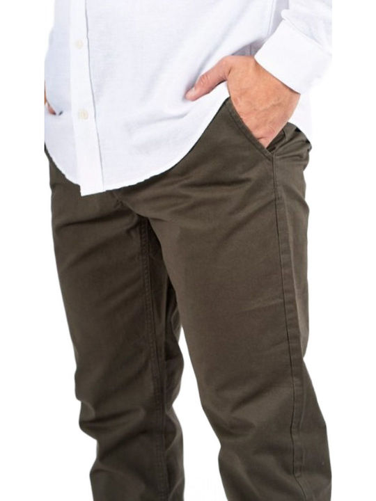 Παντελόνι Chino σε Κανονική Εφαρμογή Olive Green