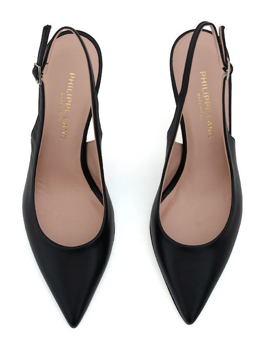 Leather Black High Heels