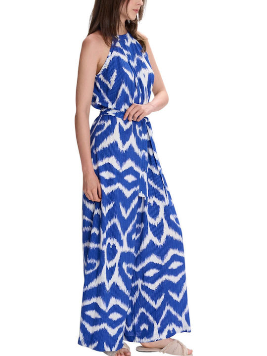 Women's Sleeveless One-piece Suit Sky Blue