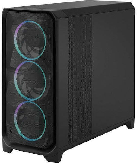 Fractal Design Meshify 3 XL RGB Light Tint Gaming Midi Tower Κουτί Υπολογιστή με Πλαϊνό Παράθυρο Μαύρο
