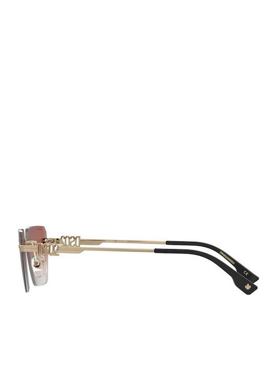 Dsquared2 Men's Sunglasses with Gold Metal Frame D20102/SJ5G/17