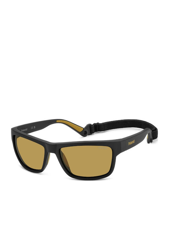 Polaroid Men's Sunglasses with Black Frame and Yellow Polarized Lens PLD7031/S PGC/MU