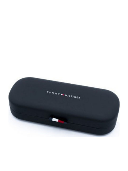 Tommy Hilfiger Ochelari De Soare Unisex Cu Ramă Din Plastic Albastru Marin Și Lentile Gri TH2244/S PJP/IR