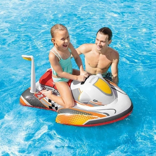 Φουσκωτό Τζετ Σκι Παιδιά 3 Ετών+ Intex 1.17x0.77m Λευκό-πολύχρωμο