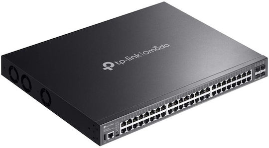 TP-LINK SG5452XMPP Managed L3 PoE++ Switch with 48 Gigabit (1Gbps) Ethernet Ports and 4 SFP Ports