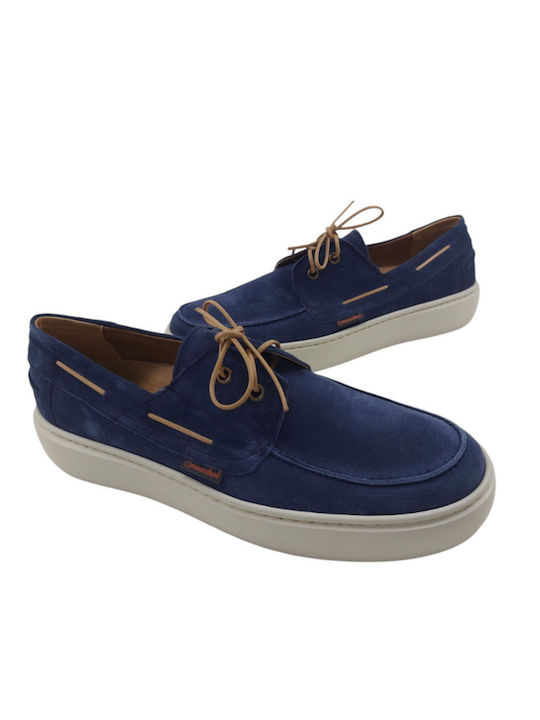 Men's Leather Moccasins Blue