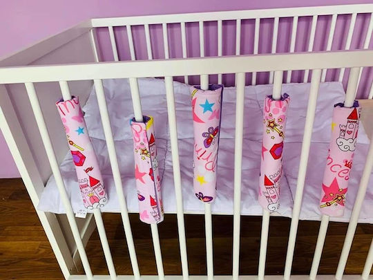 Apărători moi din plasă pentru pătuț cu prindere Velcro