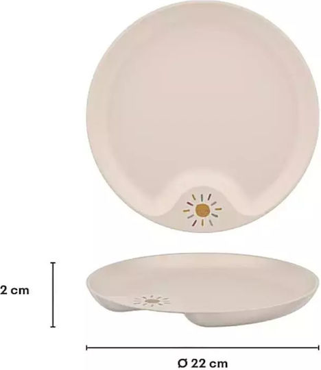 Little Dutch Baby Food Plate Mio Forest Friends made of Plastic Light Blue