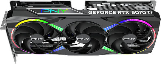 PNY GeForce RTX 5070 Ti 16GB GDDR7 ARGB Overclocked Triple Fan Plus Graphics Card