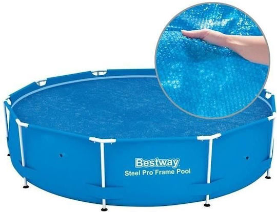 Husă solară rotundă albastră pentru piscină Bestway Flowclear 305 cm 290 cm