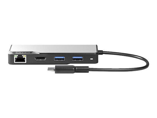Alogic Fusion Max USB-C Docking Station με HDMI 4K PD Ethernet Ασημί