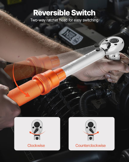 Vevor Torque Wrench 1/4" 1-1 Nm 29.5cm