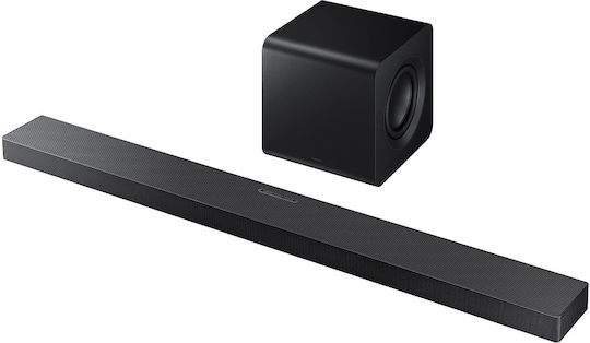 Samsung HW-QS700F Soundbar 3.1.2 Bluetooth, HDMI und Wi-Fi mit kabellosem Subwoofer und Fernbedienung Schwarz