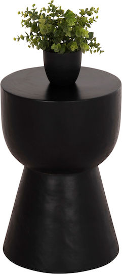 Hocker Für das Wohnzimmer Hölzernes Suar Black 30x30x45cm