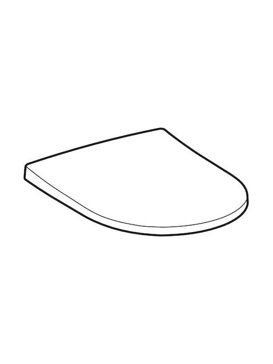 Geberit Acanto Wall-Mounted Toilet with Cover Soft Close White