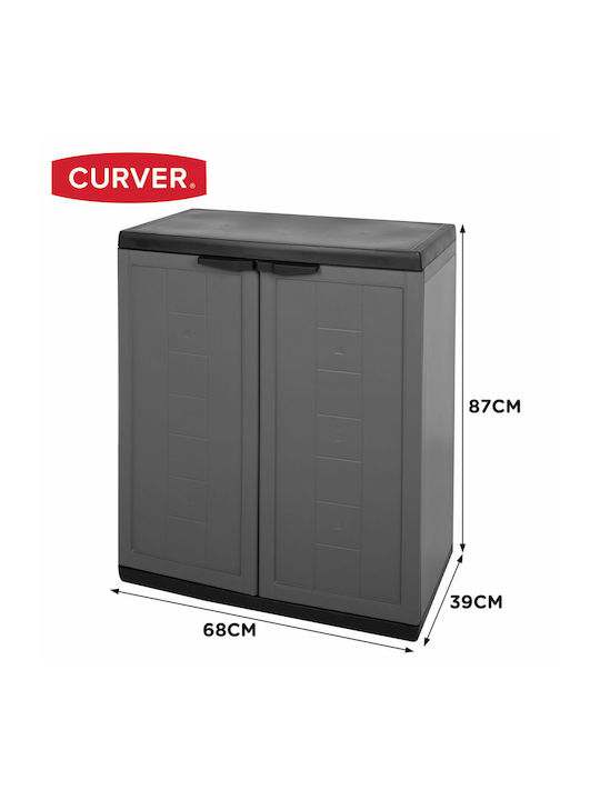 Double Door Wardrobe Plastic 68x39x87cm