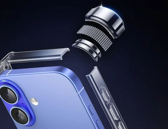 Ugreen Bright Cushion Задна корица Силикон 0.9мм Прозрачен (iPhone 16 Plus)