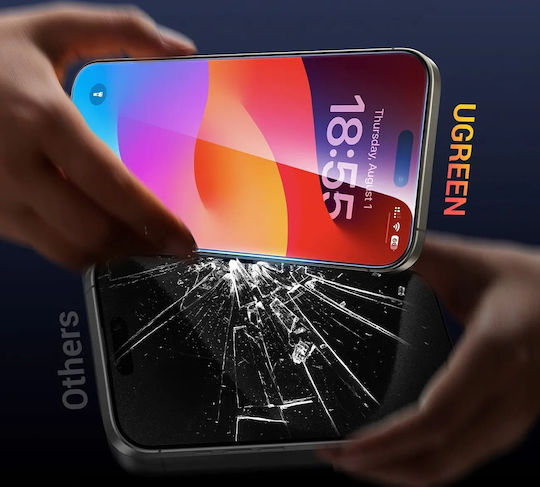 Ugreen Sp629 Panzerglas iPhone 16 Pro 2 Stück + Installationsrahmen
