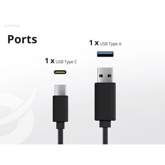 Conceptronic Φορτιστής με Θύρα USB-A και Θύρα USB-C 33W Power Delivery / Quick Charge 2.0 Μαύρος (ALTHEA16B)