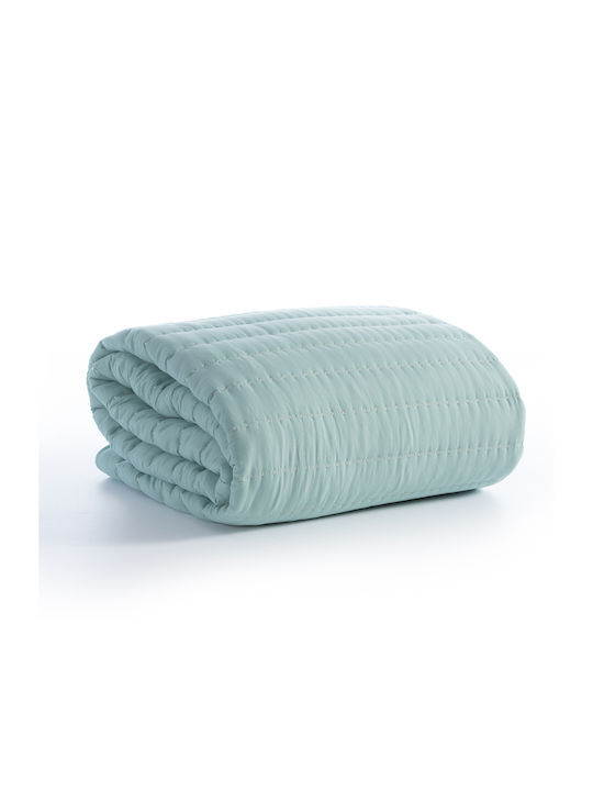 Nef-Nef Homeware Colorfull Tagesdecke Übergröße Mikrofaser Aqua 230x240cm