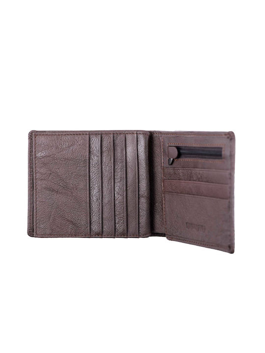 Leather Men's Wallet Classic Brown