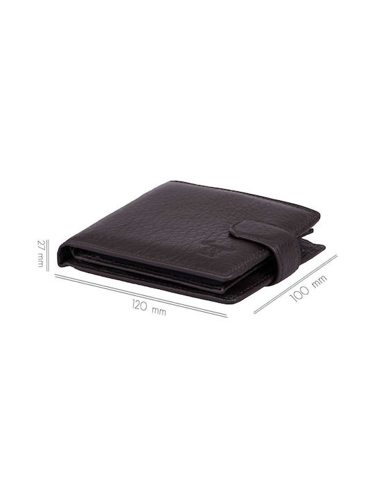 Leather Men's Wallet Classic Brown