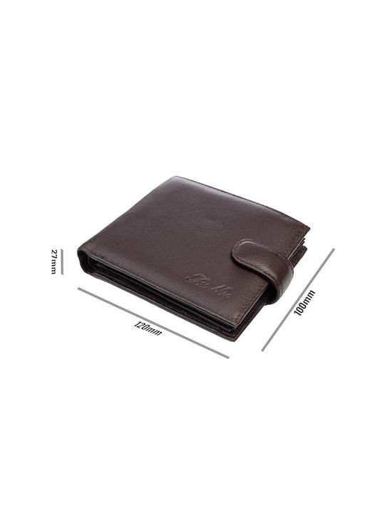 Δερμάτινο Ανδρικό Πορτοφόλι με RFID Καφέ