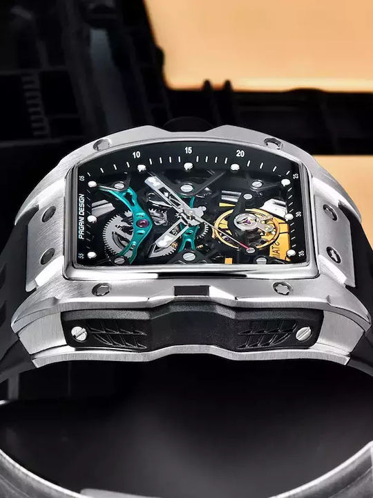 Pagani Design Ρολόι Αυτόματο με Μεταλλικό Μπρασελέ Pagani Design Ρολόι Αυτόματο με Μεταλλικό Μπρασελέ